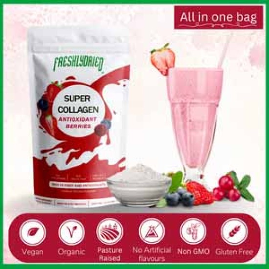 Hydrolyzed Collagen Berries Powder Pouch 