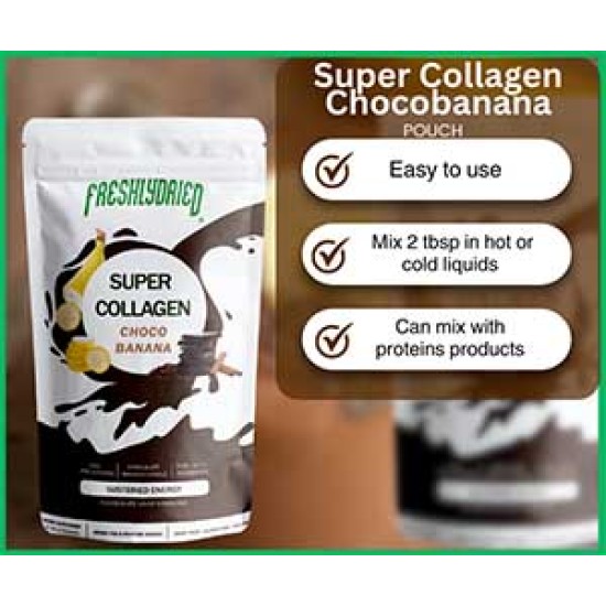 Hydrolyzed Collagen Chocobanana Powder Pouch 