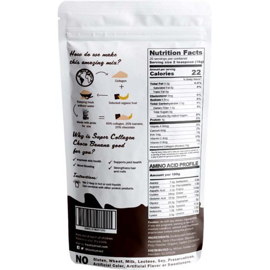 Hydrolyzed Collagen Chocobanana Powder Pouch 