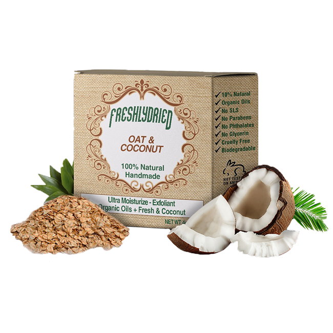 FreshlyDried Handmade Soap Oat - Coconut